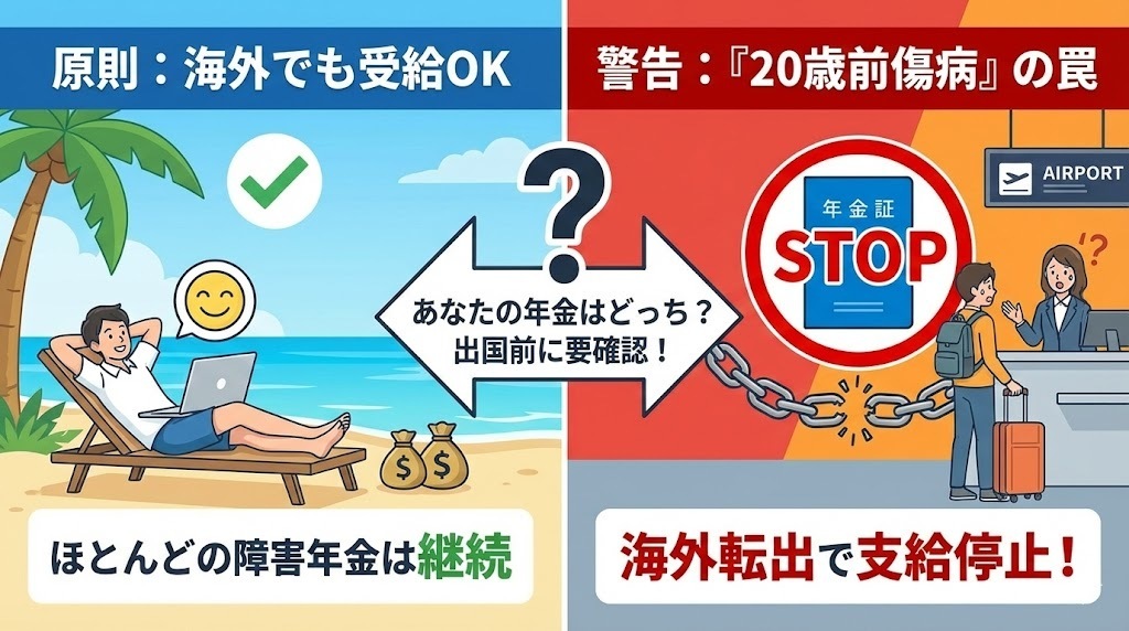 海外に移住しても障害年金はもらい続けられる？「20歳前傷病」だけが陥る支給停止の罠