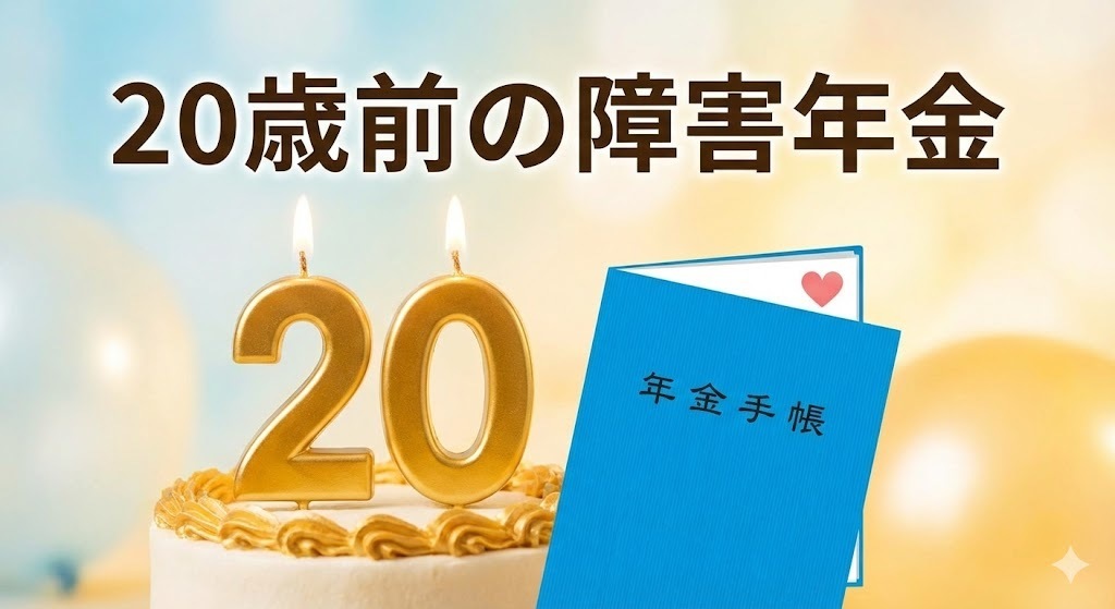 20歳前の障害年金の申請イメージ｜20歳の誕生日と年金手帳
