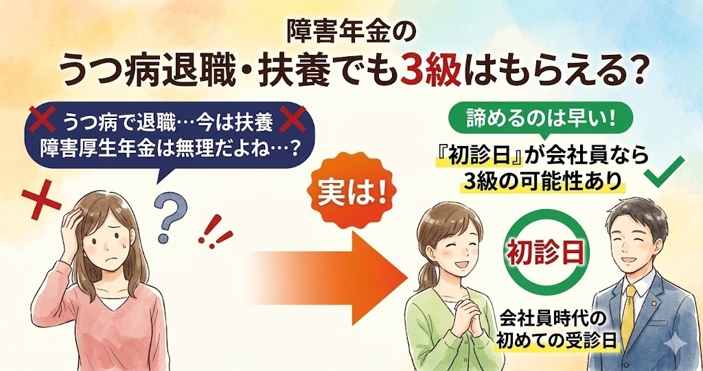 【社労士解説】退職・扶養でも諦めない！障害厚生年金3級のカラクリ