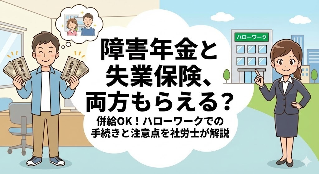 傷害保険と失業保険、両方もらえる？