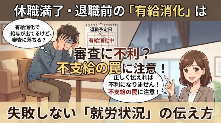 休職満了・退職前の「有給消化」は審査に不利？うつ病の障害年金で失敗しない就労状況の伝え方