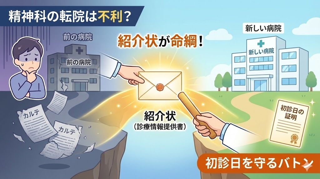 精神科の転院は障害年金に不利？「紹介状」がないと起きる悲劇と正しい対策