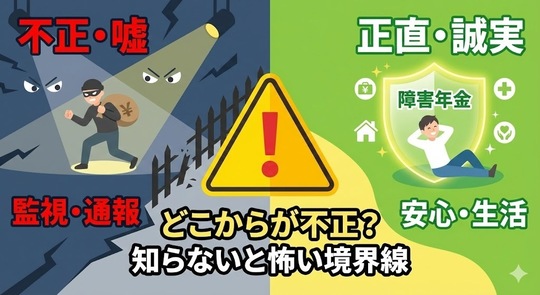 障害年金の不正受給とは？意図せず疑われない正しい方法
