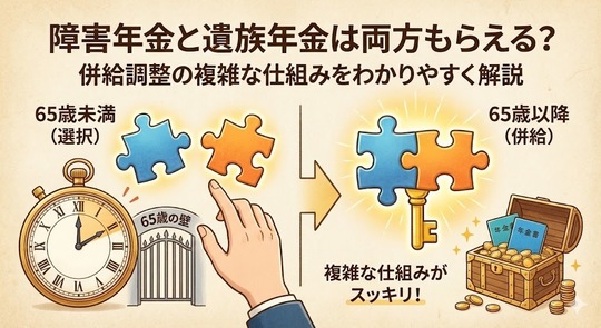 障害年金と遺族年金は両方もらえる？