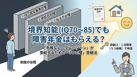 境界知能（IQ70～85）でも障害年金はもらえる？