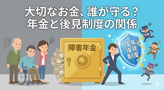 大切なお金、誰が守る？障害年金と成年後見制度の関係