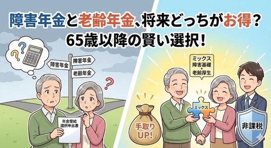 障害年金と老齢年金、将来どっちがお得？65歳以降の賢い選択！