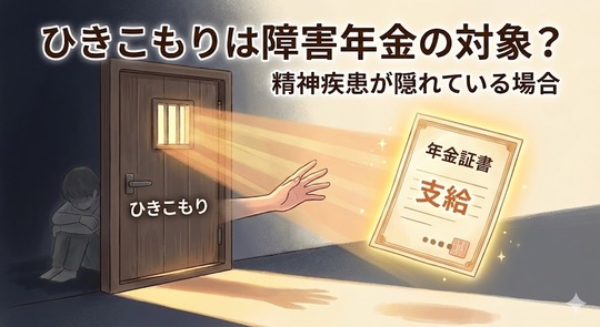 ひきこもりは障害年金の対象？精神疾患が隠れている場合