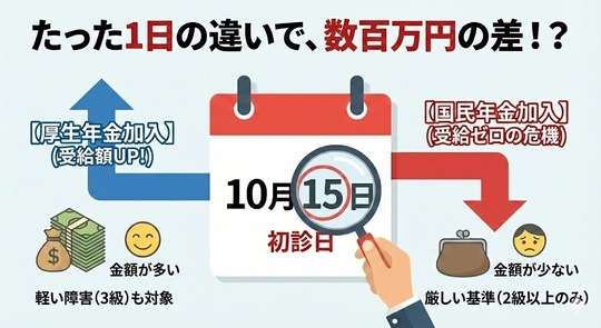 なぜ「初診日」が1日ズレるだけで受給ゼロになるのか？